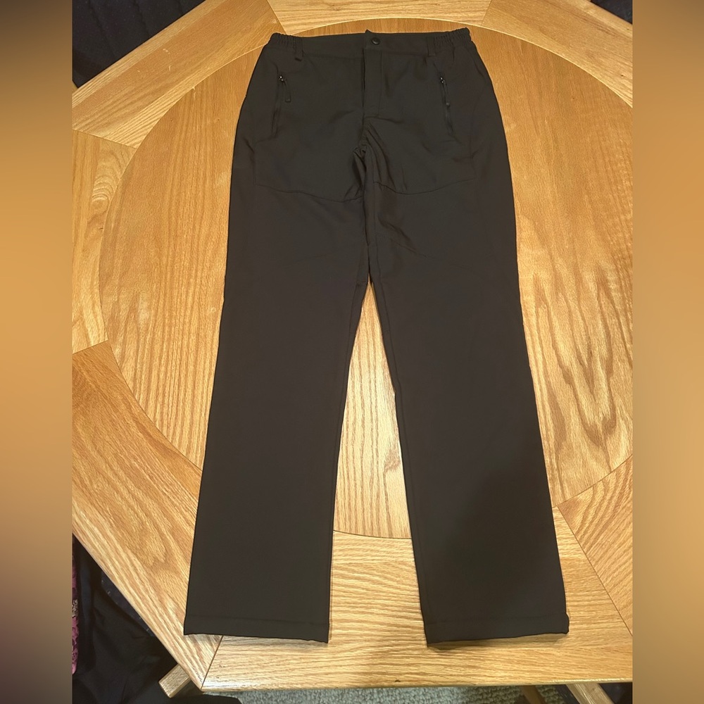 Women’s Black Pants- flannel lined size large (but run more like small/medium